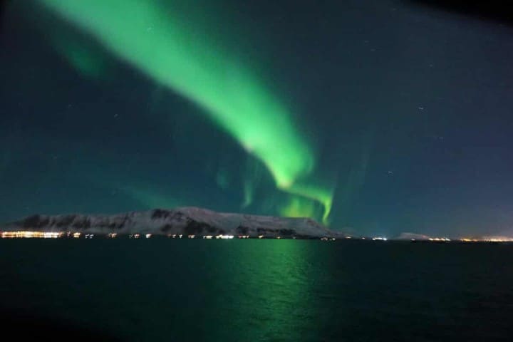 auroras from sea