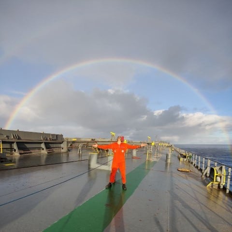 rainbows at sea