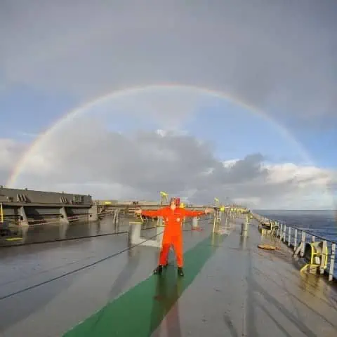 rainbows at sea