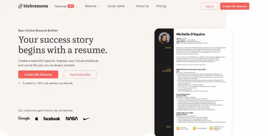 website-kick resume