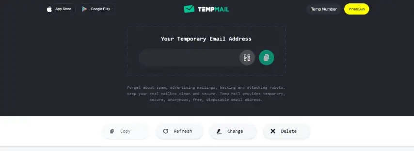 website-temorary mail