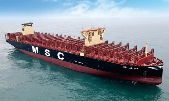 biggest container ship msc