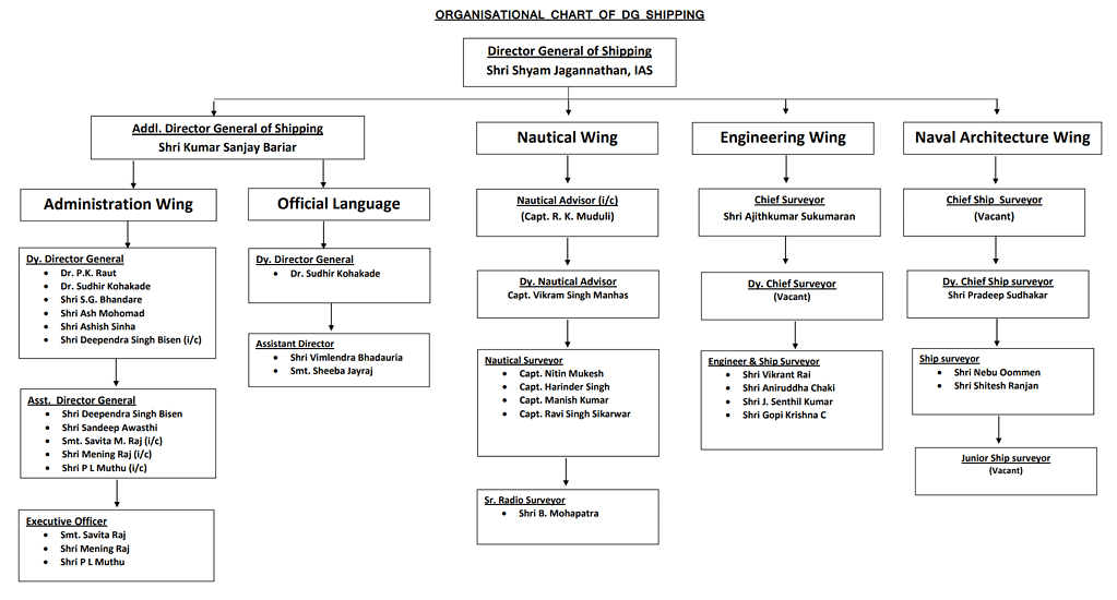 DG Shipping organisation