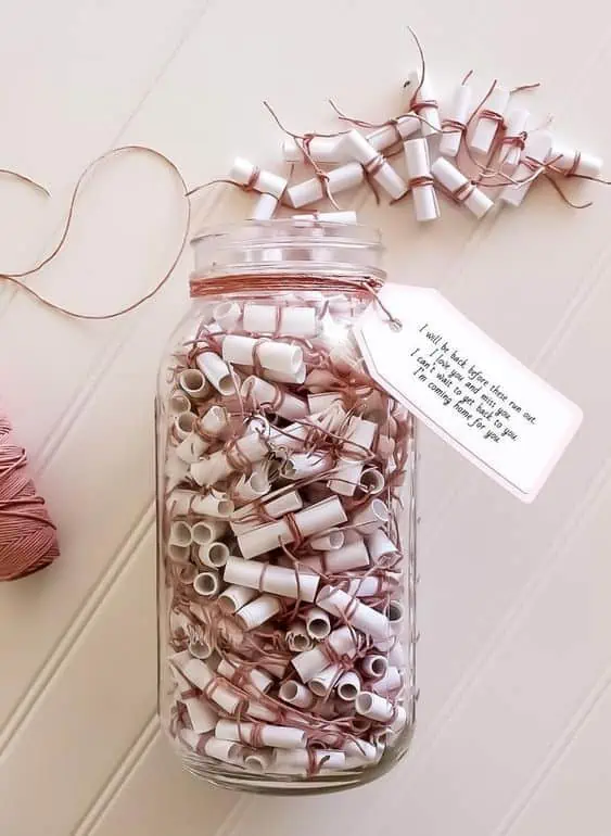 romantic idea message in a bottle